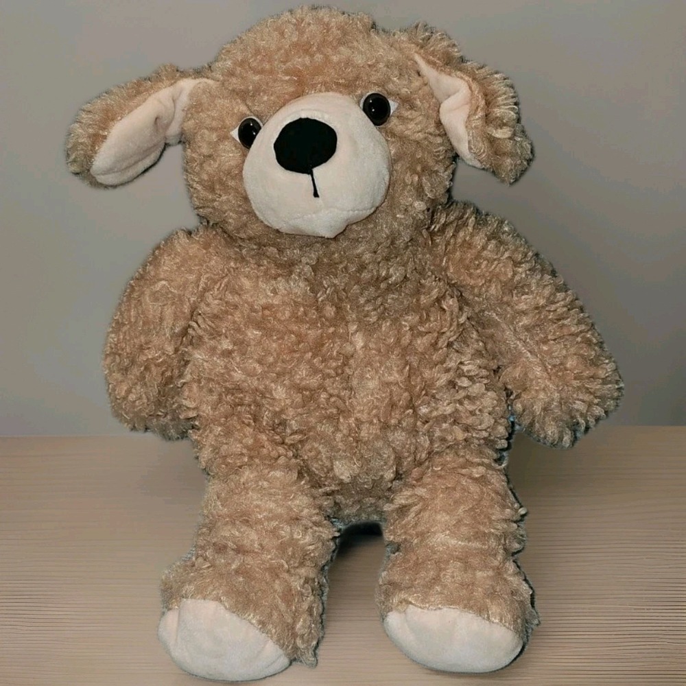 Retired Manhattan Toy Curly Q Golden Retriever Puppy Dog Woolies  14" NWT PL-4
